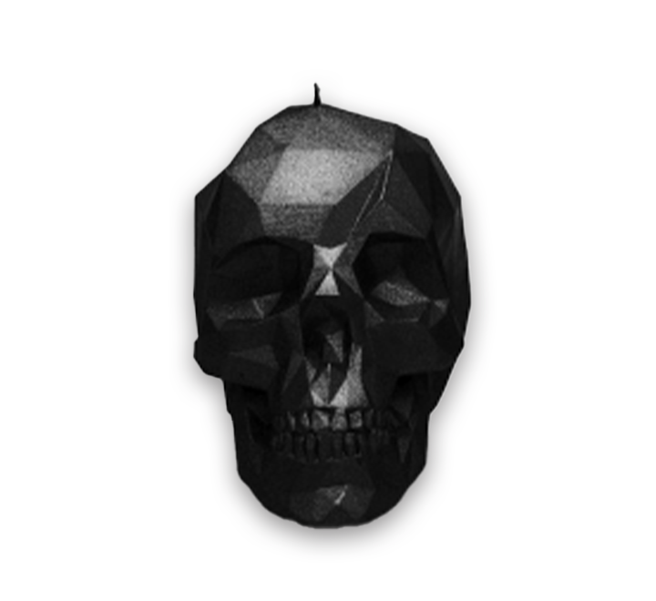 Custom Candle Co Black Skull